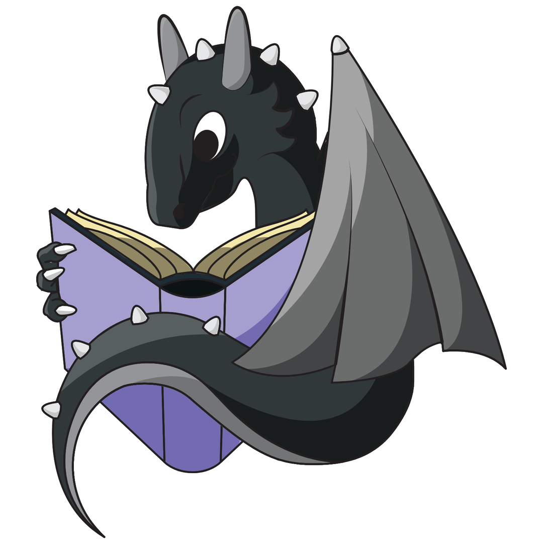 Book Dragon Sticker