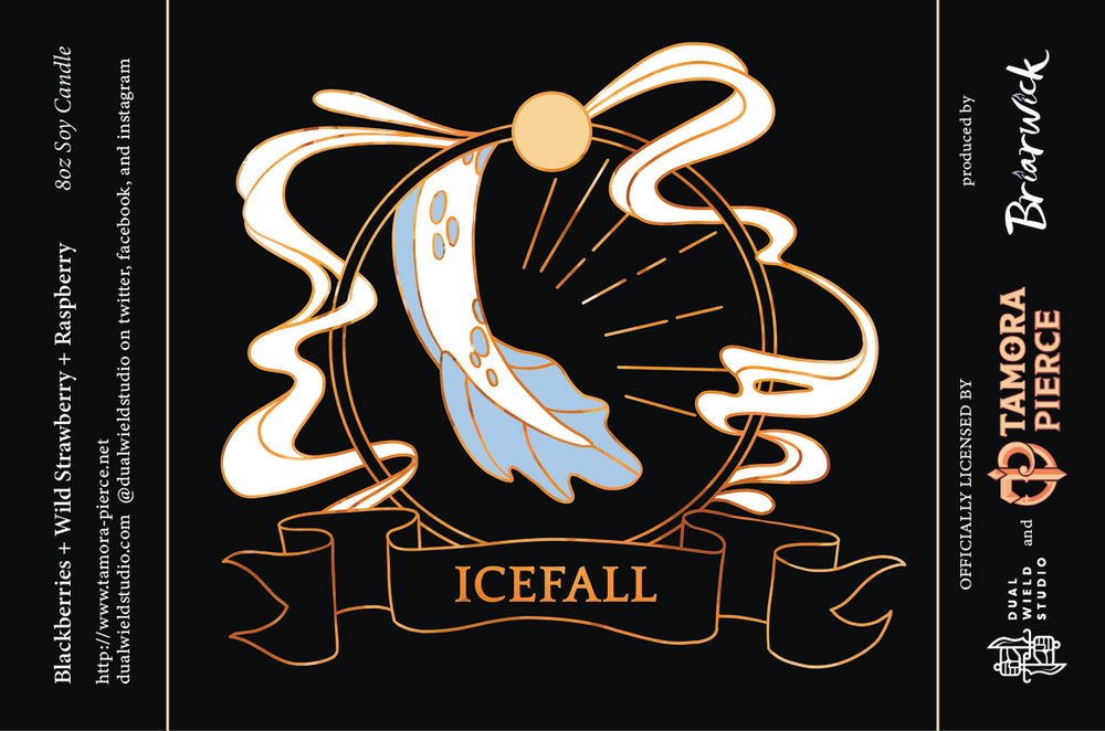 a label for a beer called icefall