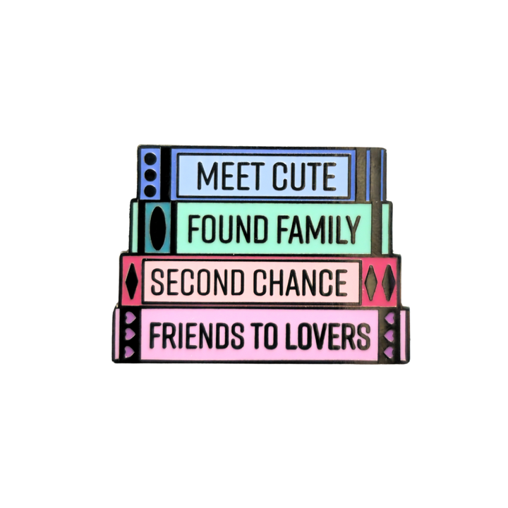 Sweet Book Stack Pin- Hard Enamel Pin
