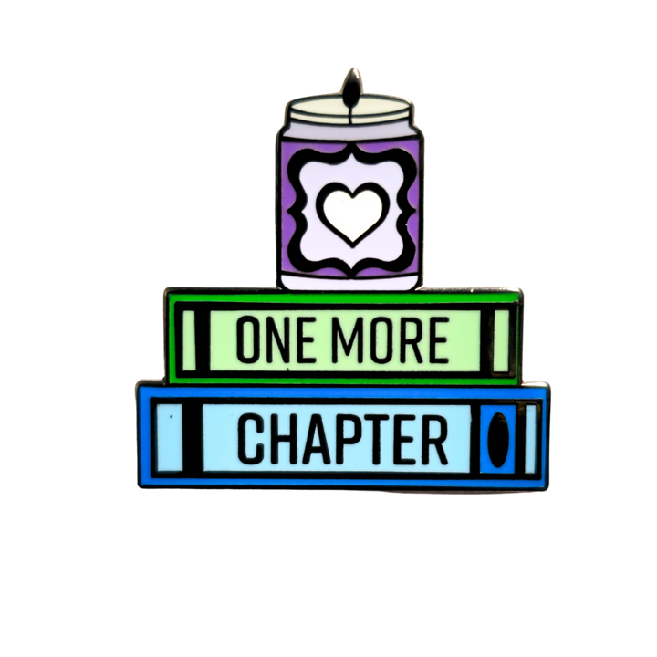 One More Chapter Book Stack Pin- Hard Enamel Pin