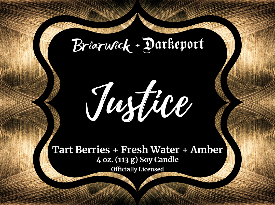 Justice- Officially Licensed Darkeport Candle