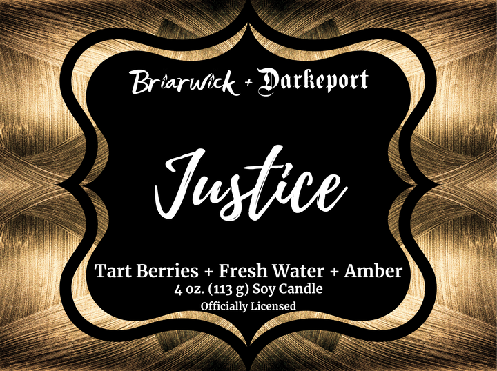Justice- Officially Licensed Darkeport Candle
