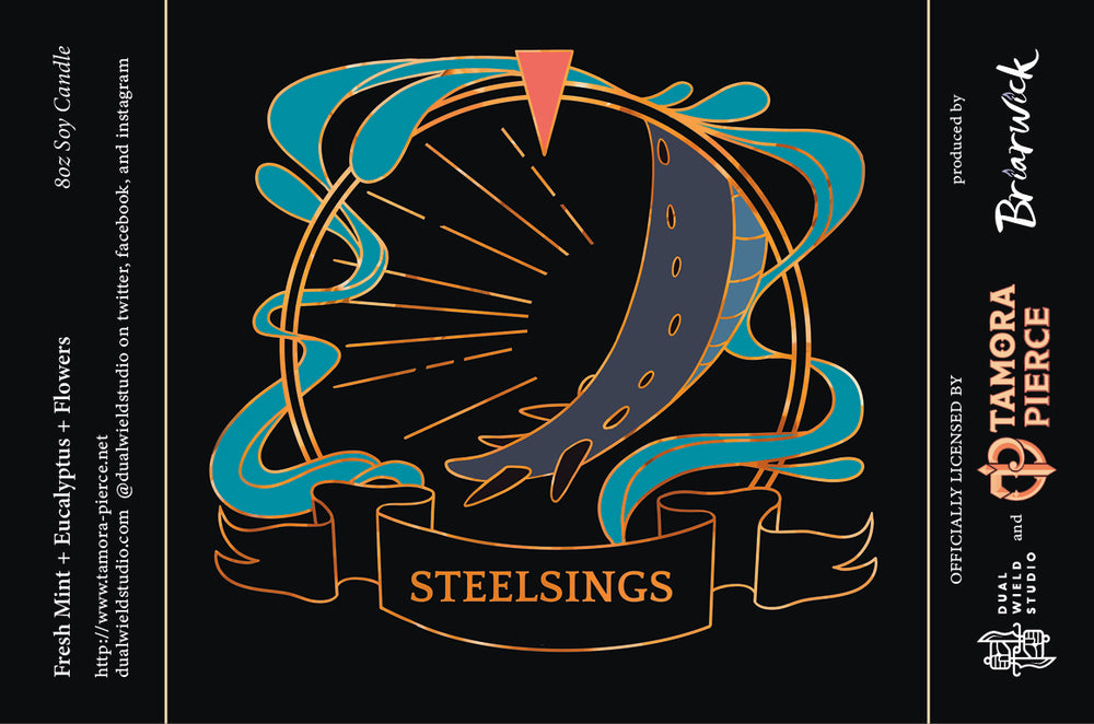 a label for a drink called steelings