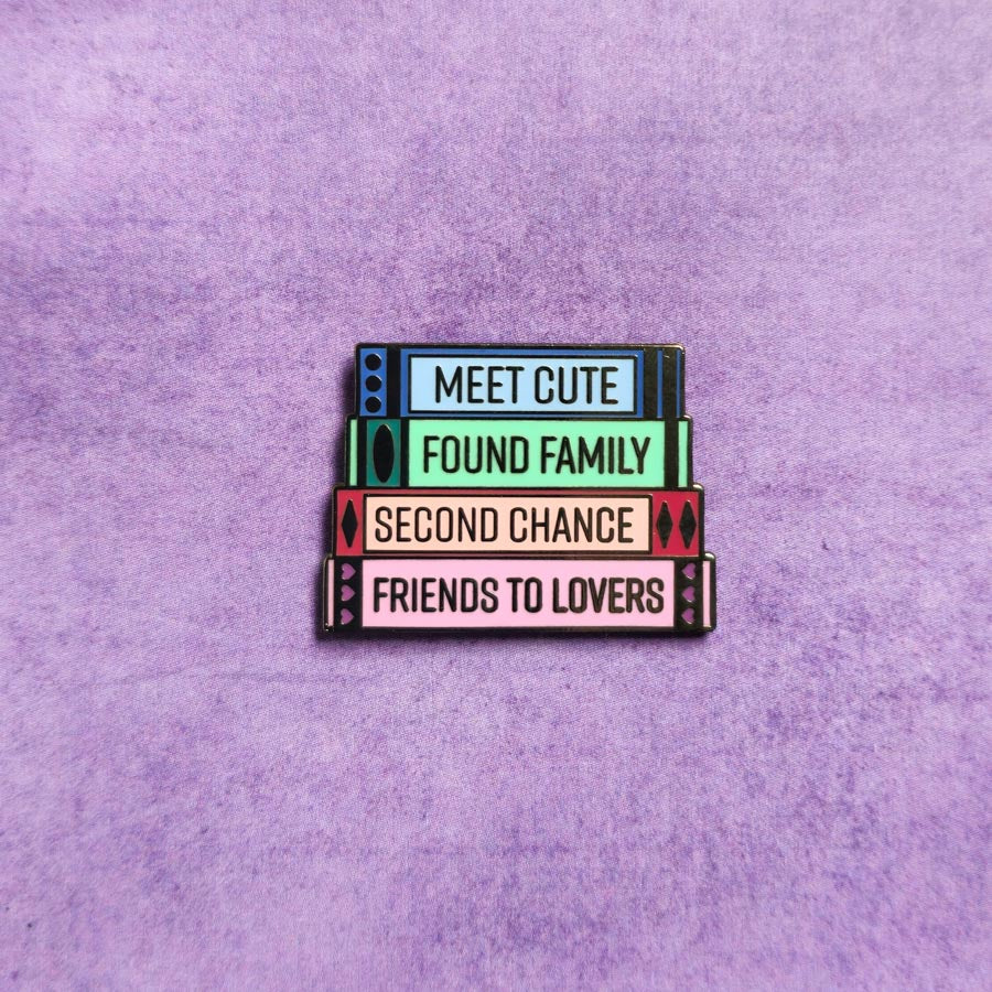 Sweet Book Stack Pin- Hard Enamel Pin