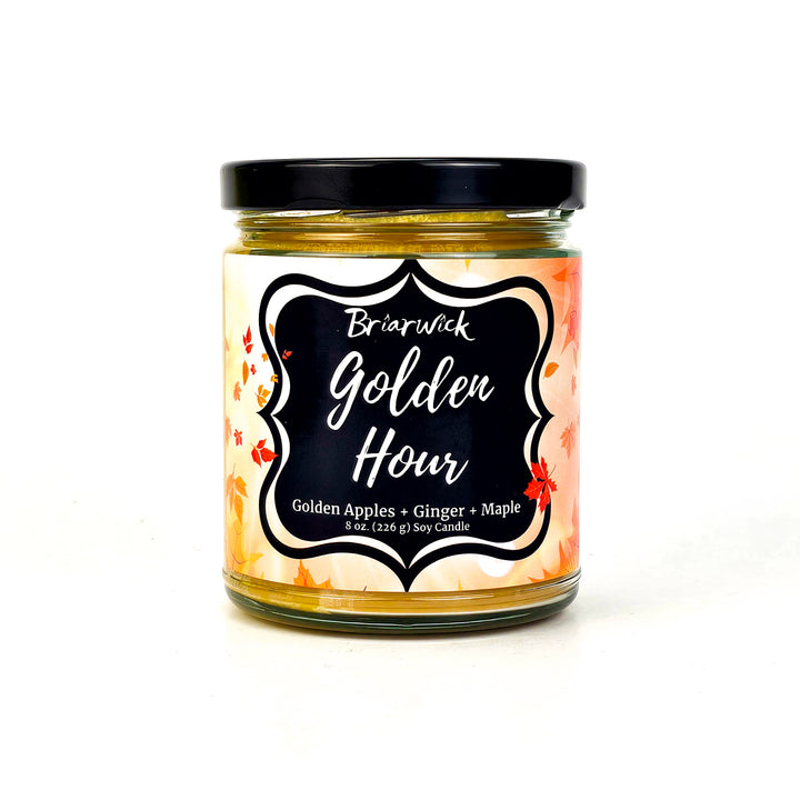 a jar of golden hour marmalade on a white background