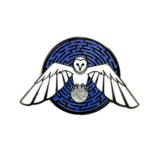 Labyrinth Owl Pin- Hard Enamel Pin