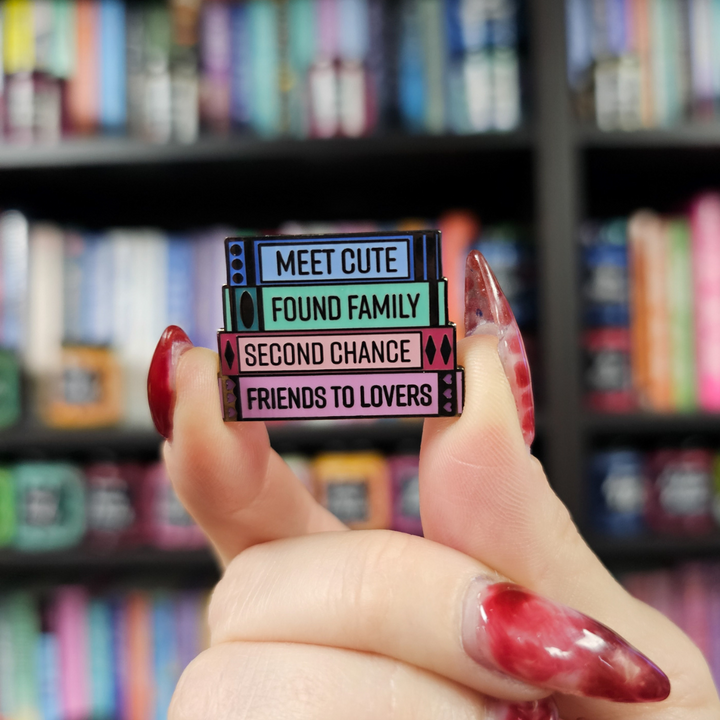 Sweet Book Stack Pin- Hard Enamel Pin