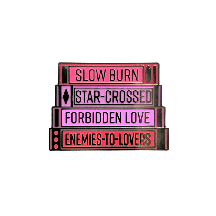 Spicy Book Stack Pin- Hard Enamel Pin