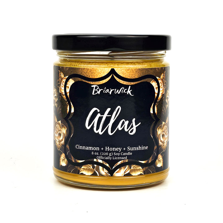a jar of atlas with a label on it