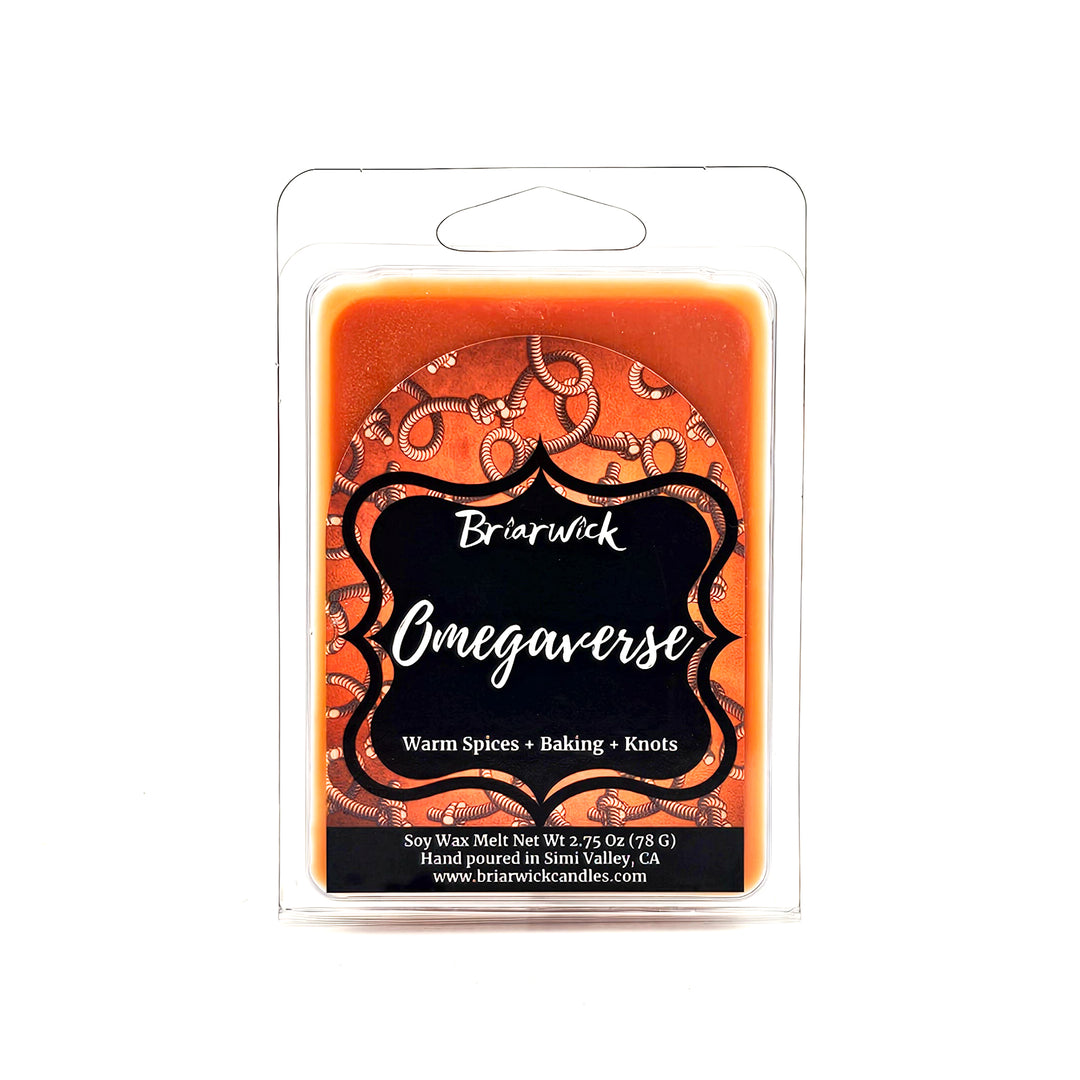 a packaged package of orange colored candles