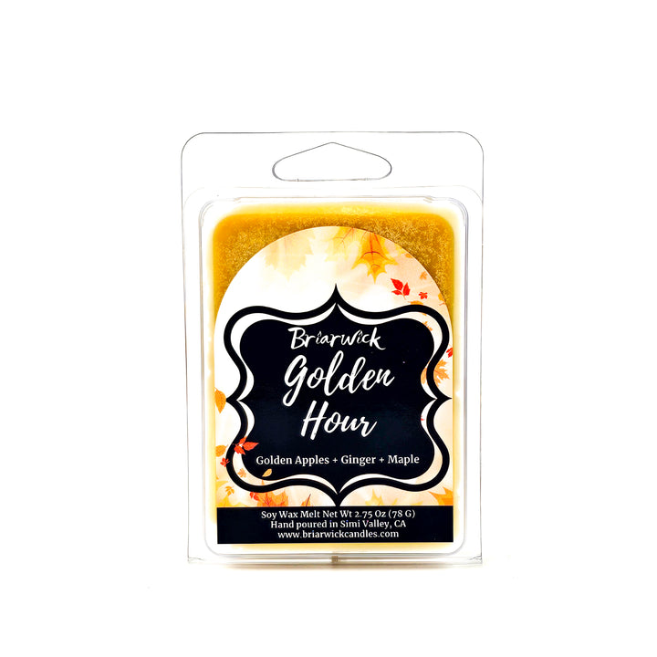 a packaged package of golden hour candles