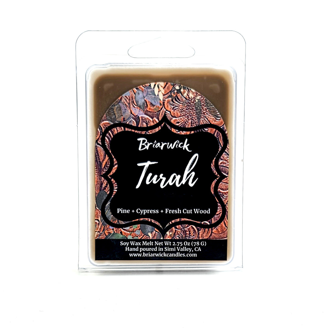Briarwick Turah soy wax melt package on a white background