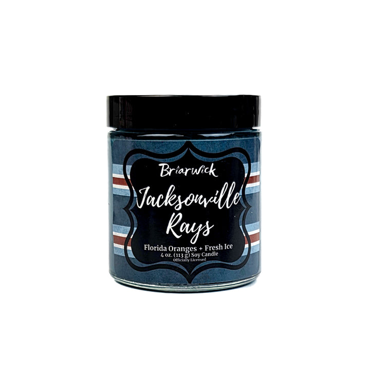Jar of Briarwick Jacksonville Rays candle on a white background