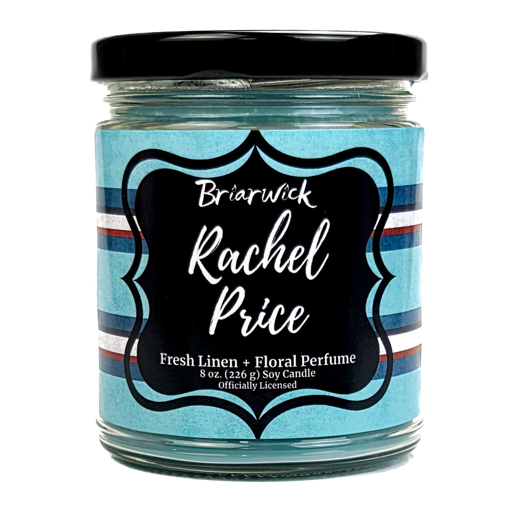 Jar of Briarwick Rachel Price perfume with a black lid on a white background