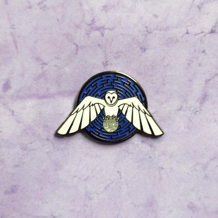 Labyrinth Owl Pin- Hard Enamel Pin