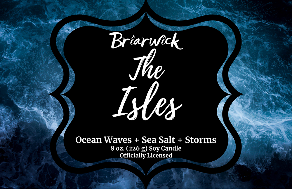 The Isles label with blue smoke design