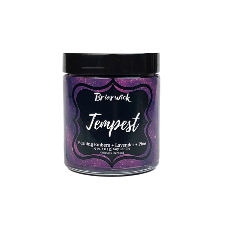 Jar of Briarwick Tempest candle on a white background