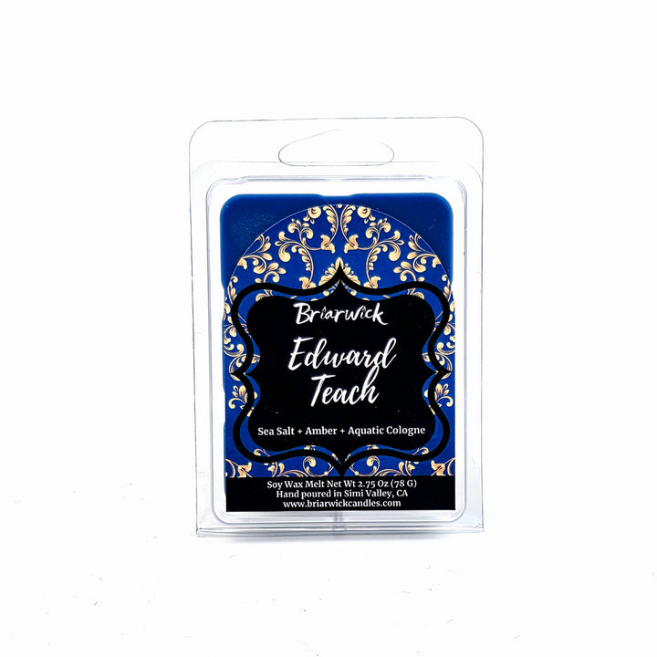 Briarwick Edward Teach soy wax melt package on a white background