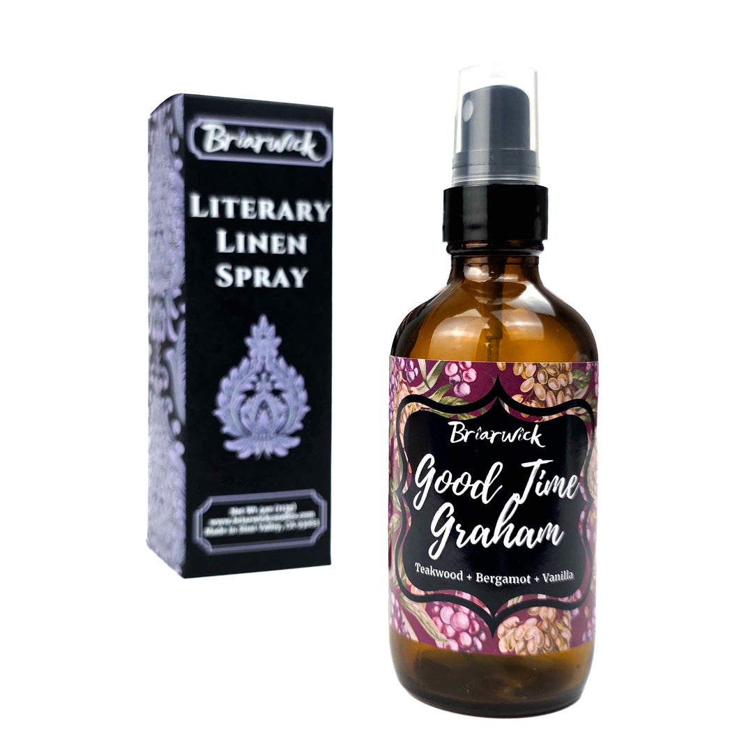 Briarwick Literary Linen Spray on a white background called Good Time Graham