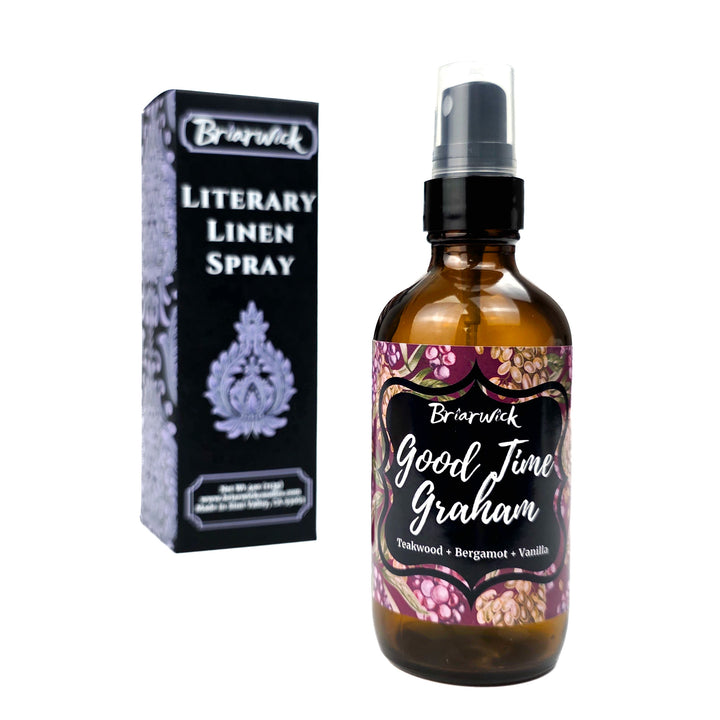 Briarwick Literary Linen Spray on a white background called Good Time Graham