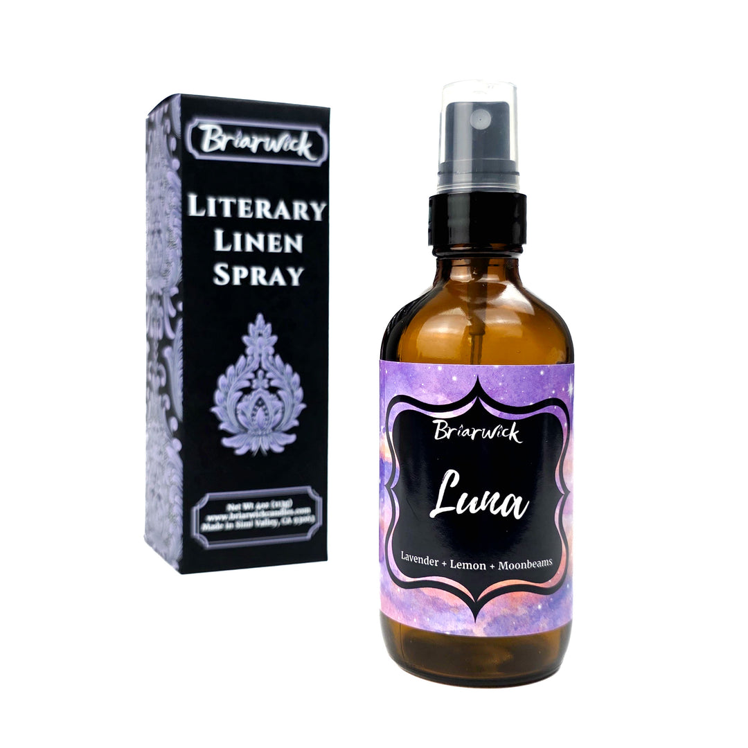 Briarwick Literary Linen Spray on a white background called Luna