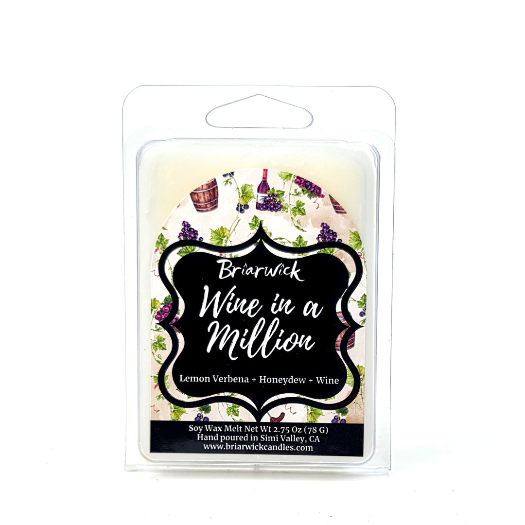 White Wine in a Million wax melt by Briarwick on a white background