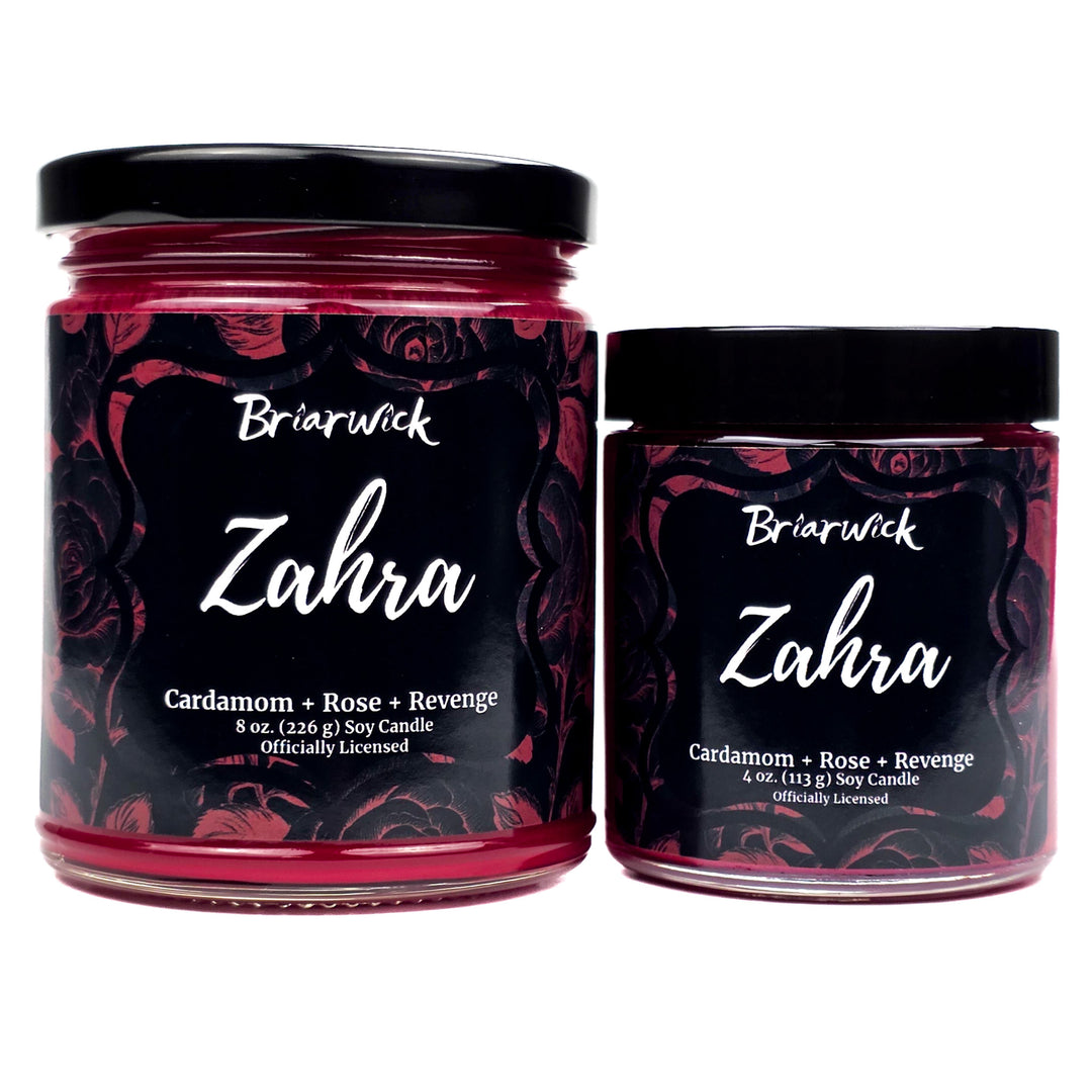 Two jars of Briarwick Zahra candle on a white background