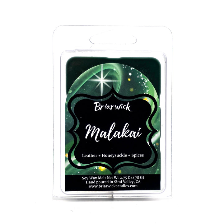 Briarwick Malakai candle packaging with green and black design