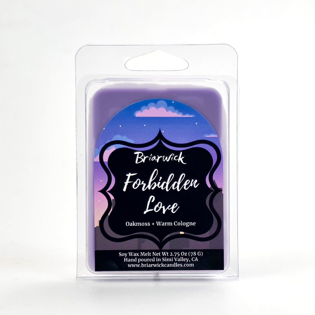 Briarwick Forbidden Love wax melt packaging on a white background