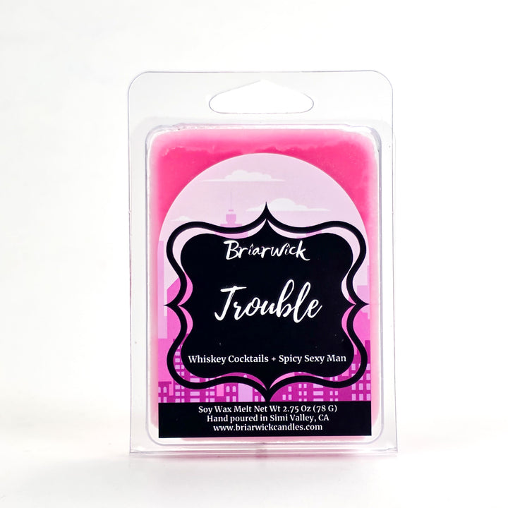 Briarwick Trouble soy wax melt package on a white background