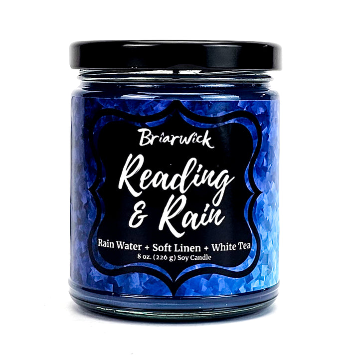 a jar of reading and rain bath salts