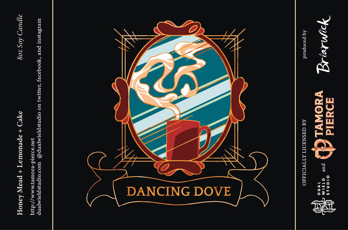 Dancing Dove Candle - Tamora Pierce Officially Licensed - Soy Vegan Candle