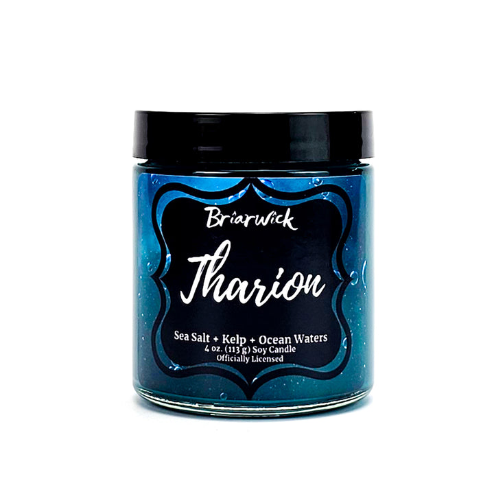 a jar of bright blue colored hair paste