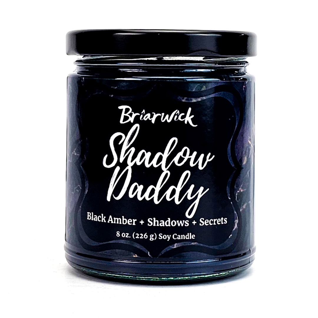 a jar of shadow daddy's black amber and shadow secrets