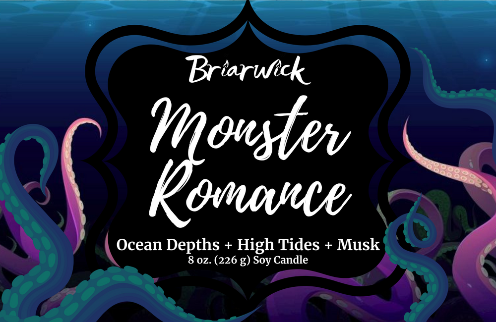 a sign that says, brack monster romance ocean deeps and high tides mu