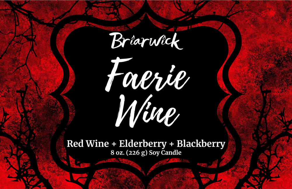 a red and black label for branck's faerie wine