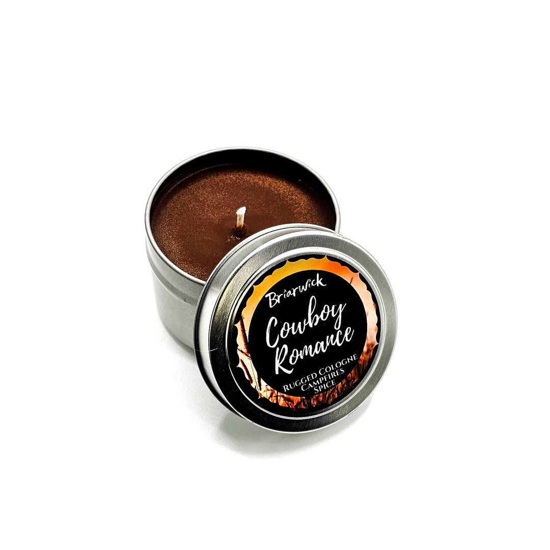 a small tin of cocoa powder on a white background