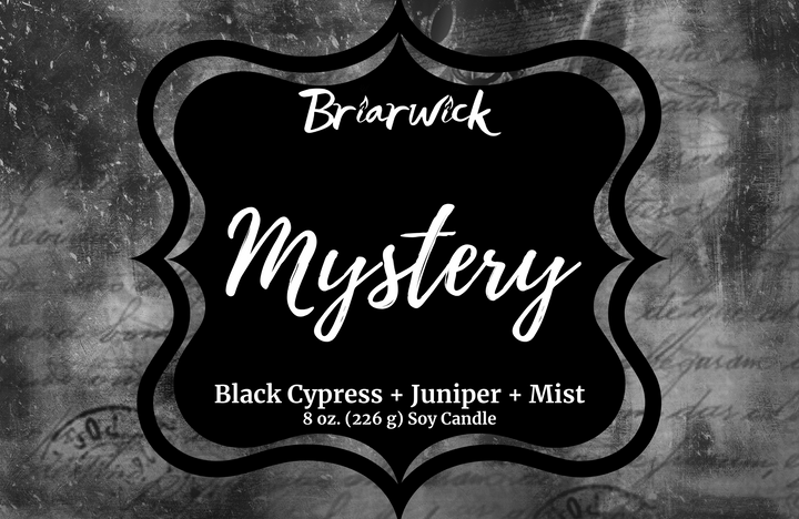 a black and white photo of a sign that says, branick mystery