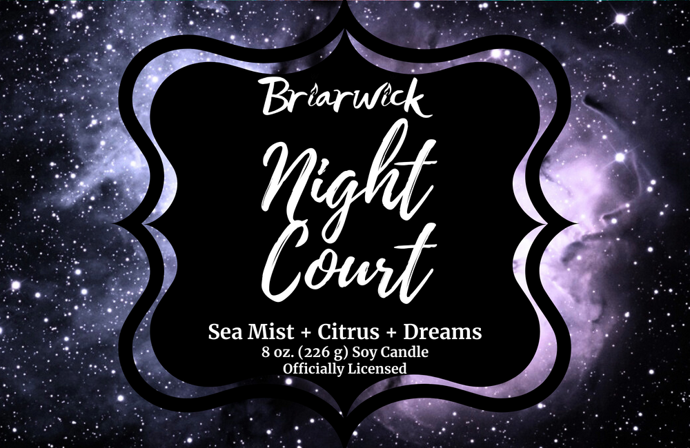 Night Court label with gray galaxy design