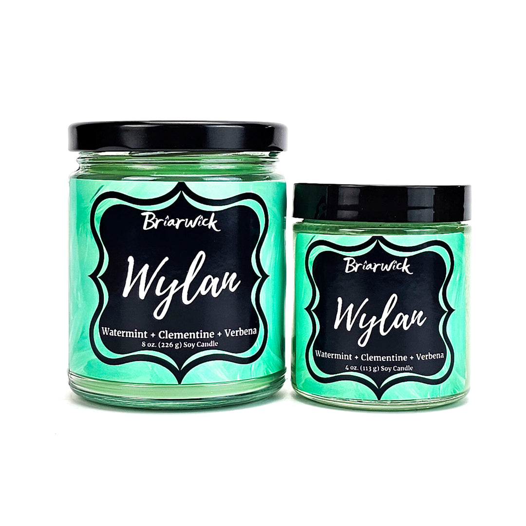 two jars of wyllan on a white background