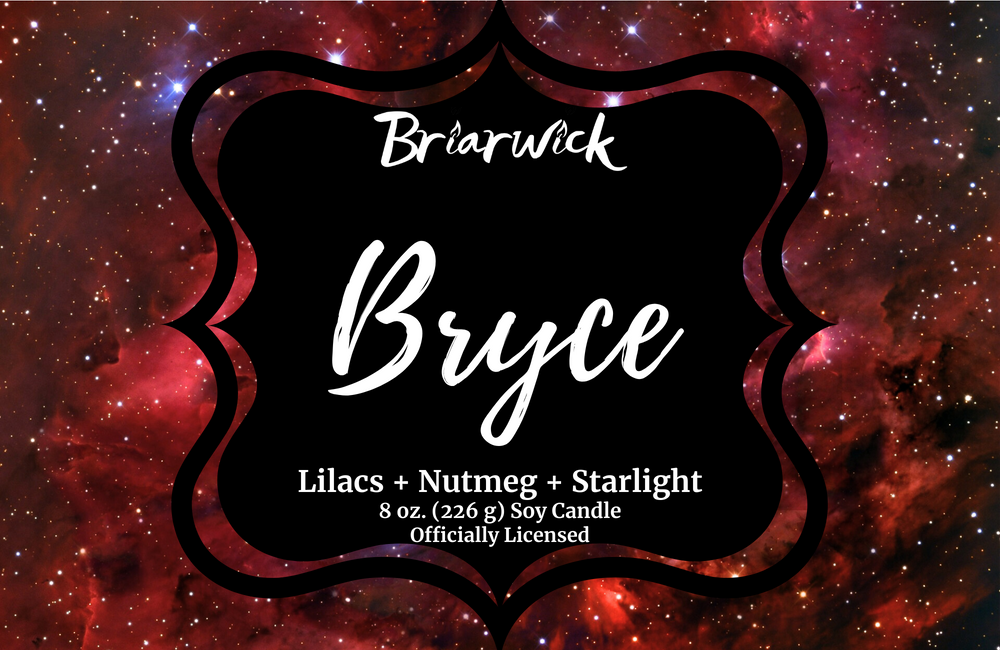 Bryce label with red galaxy design