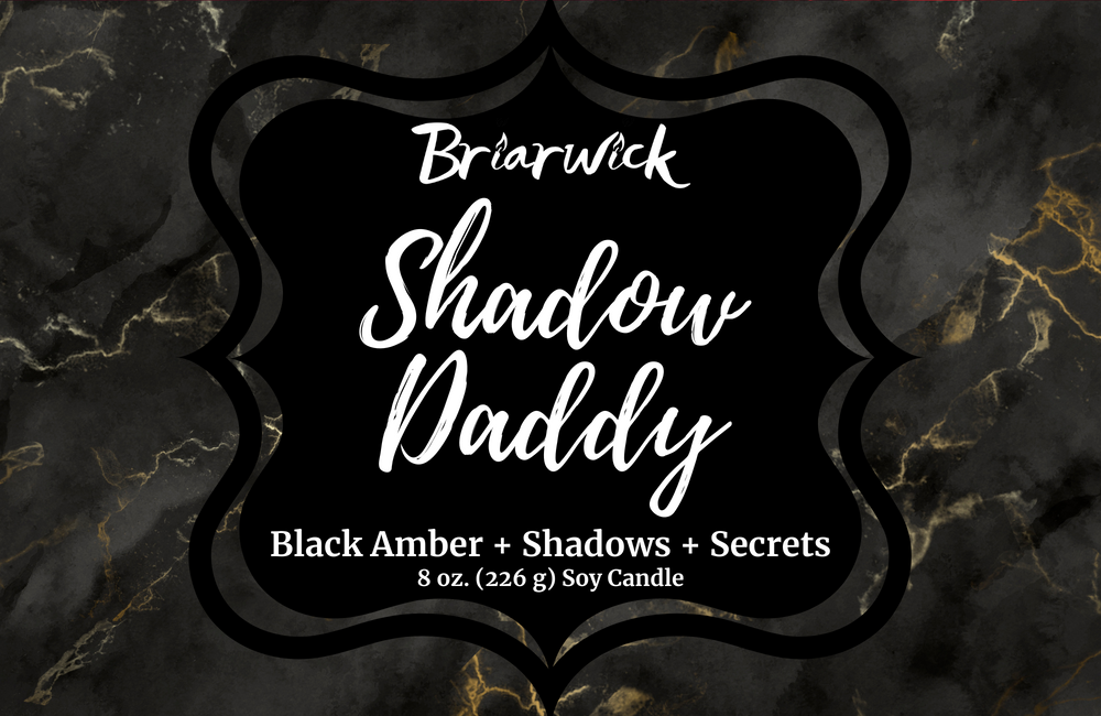 a black and gold marble background with the words brack shadow daddy