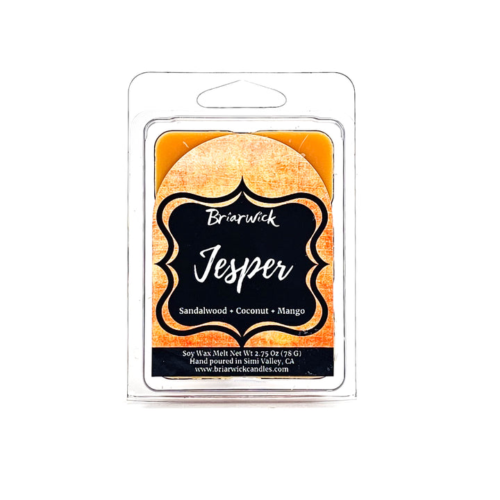 a packaged package of jesper candles on a white background