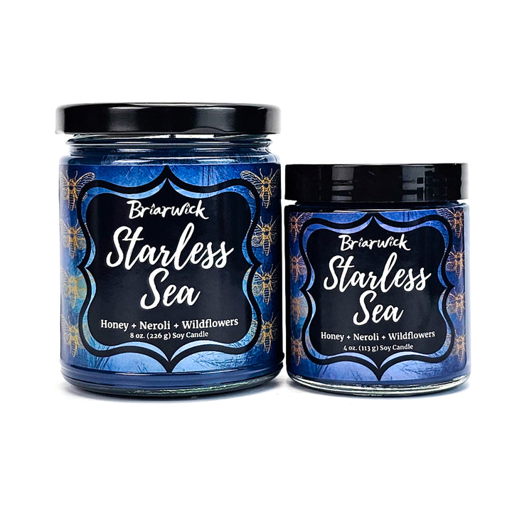 two jars of starless sea on a white background