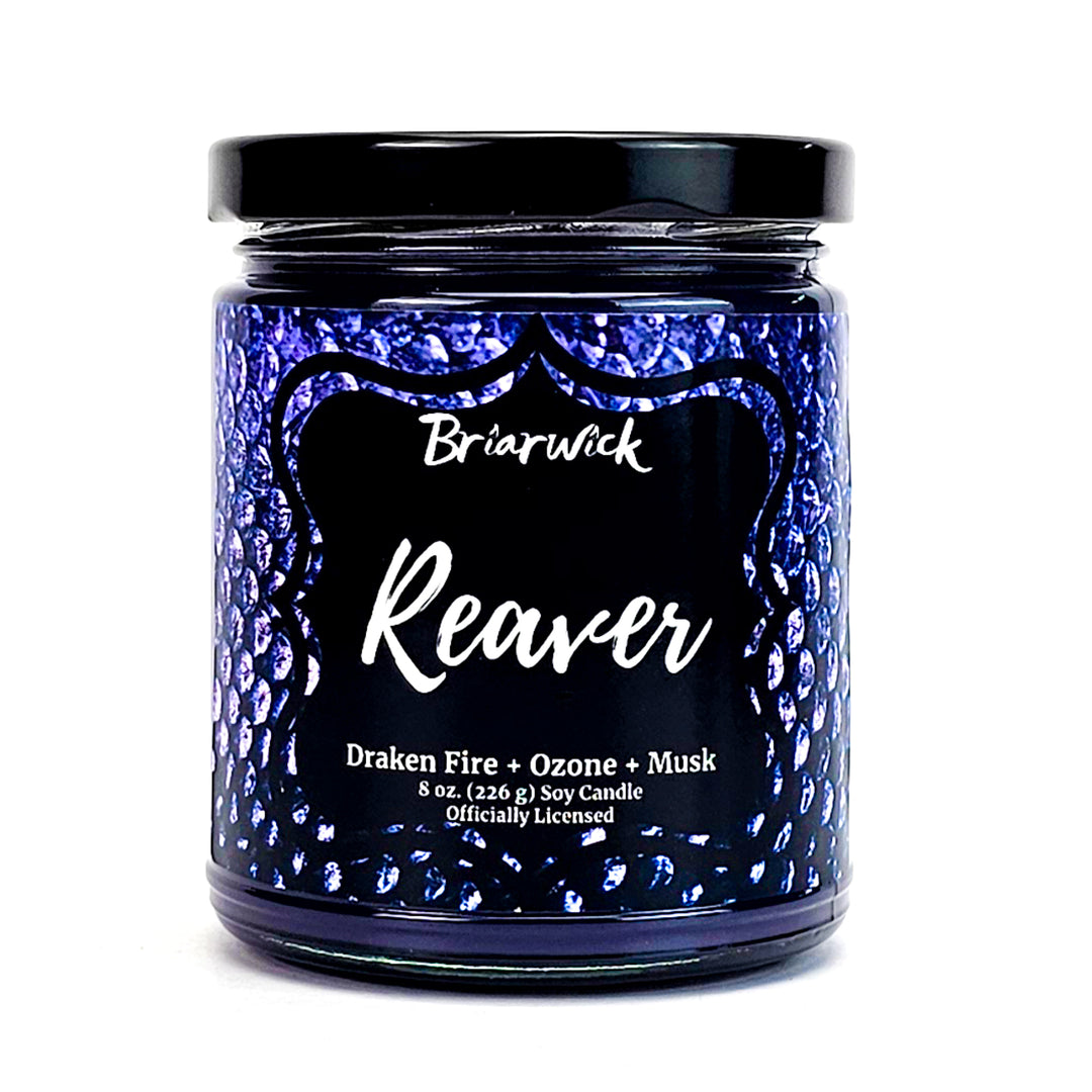 a jar of reaver with a black lid