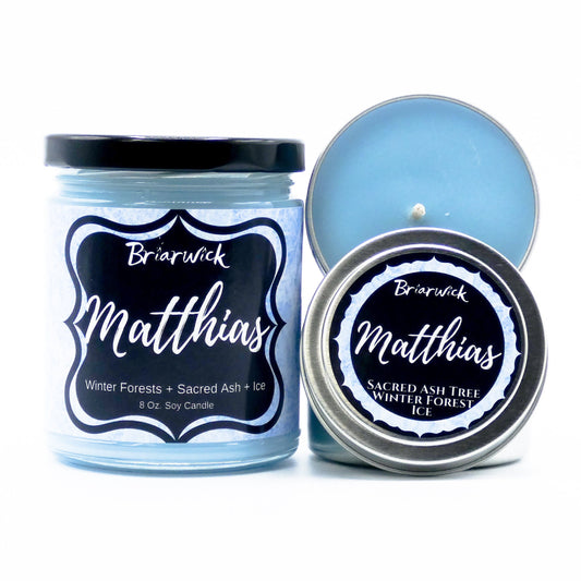 Matthias Candle- Six of Crows Inspired- Soy Vegan Candle