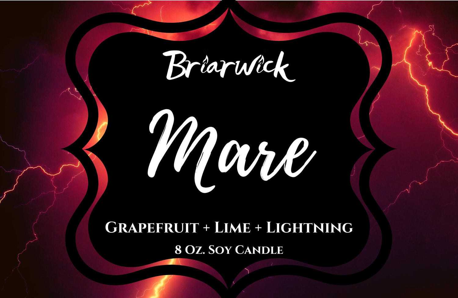 Mare Candle- Inspired by Red Queen- Soy Vegan Candle