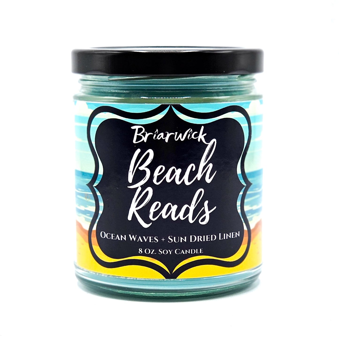 Beach Reads- Summer Seasonal- Bookish Inspired Candle- Soy Vegan Candle
