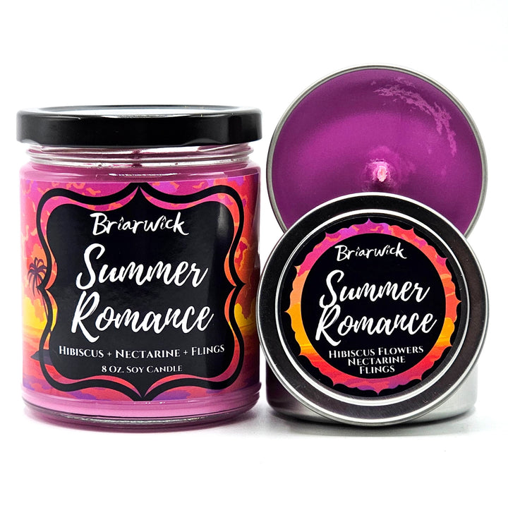 Summer Romance- Summer Seasonal- Bookish Inspired Candle- Soy Vegan Candle