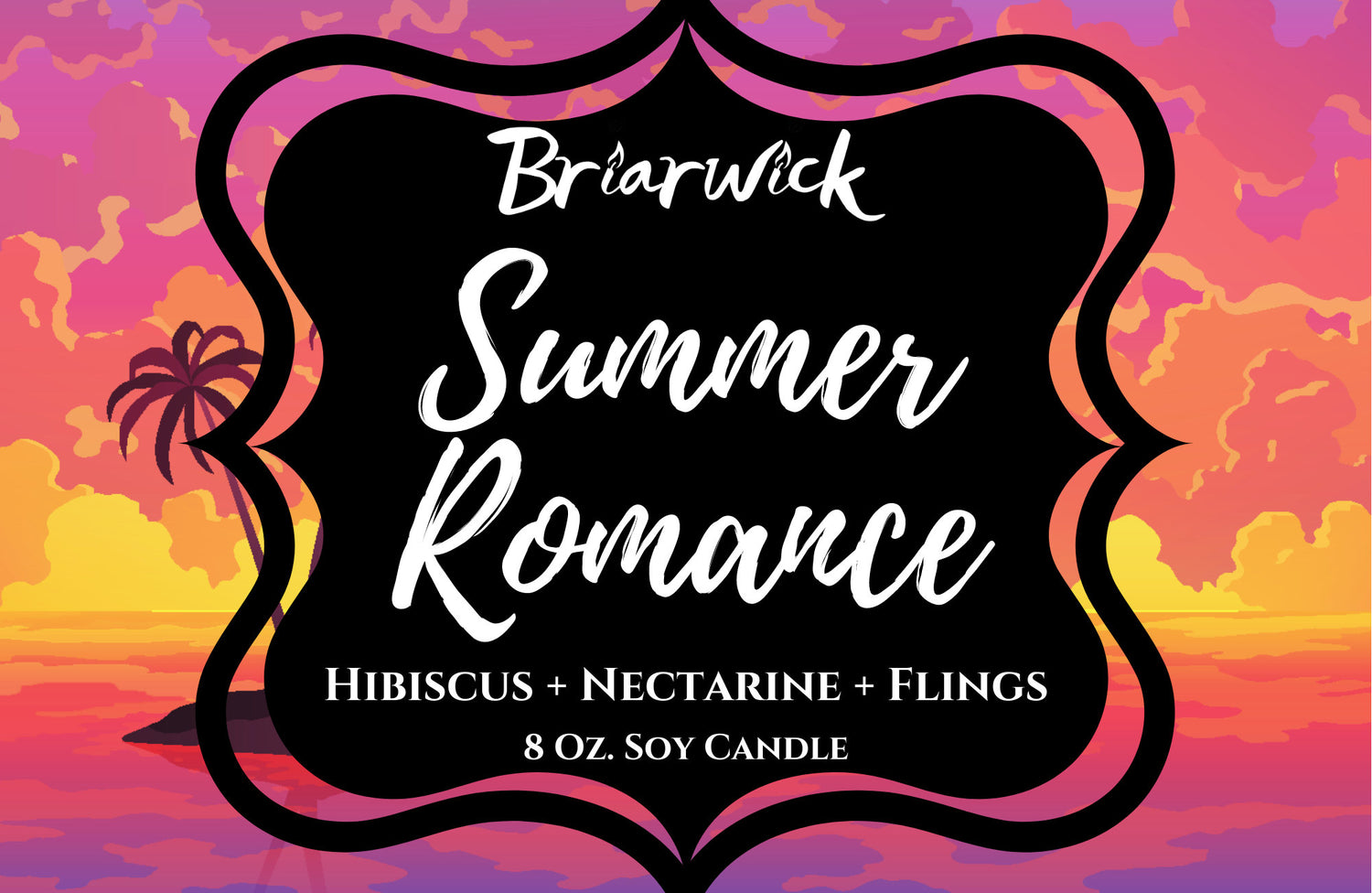 Summer Romance- Summer Seasonal- Bookish Inspired Candle- Soy Vegan Candle